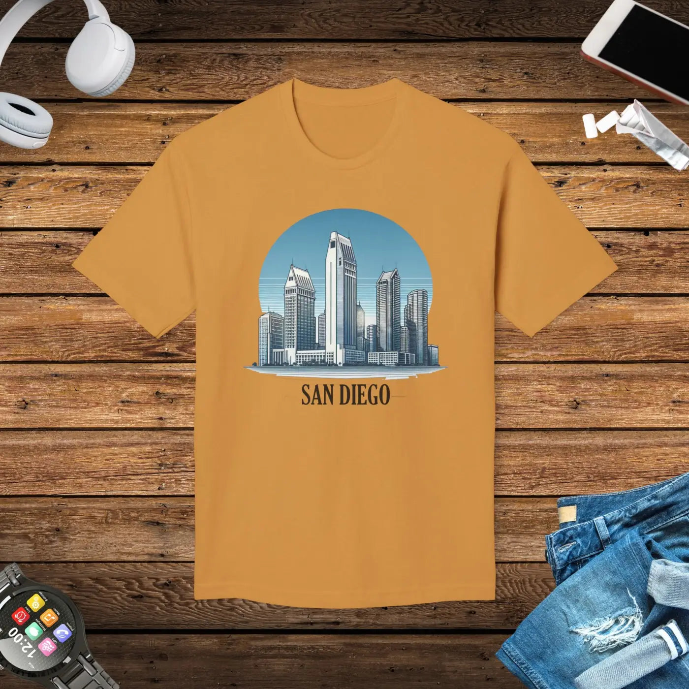 Urban San Diego T-shirt – Eco-friendly Clothing - Dipaliz
