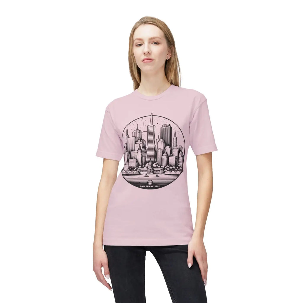 San Francisco City Skyline Cotton Tee - Eco-friendly - Dipaliz