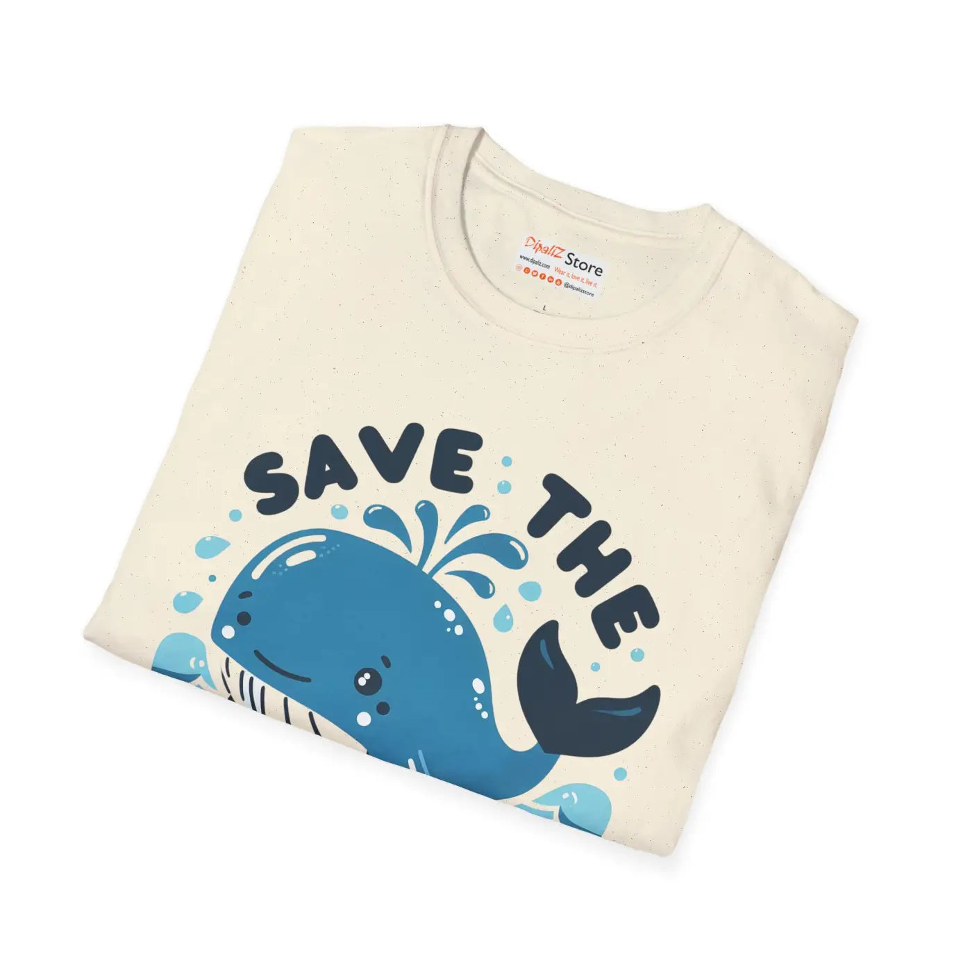 Whales Unisex Softstyle Tee – Eco-friendly Cotton - Dipaliz