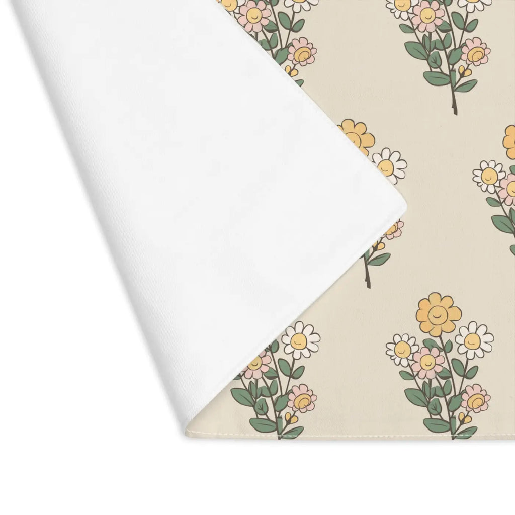 Floral Placemat – Eco-friendly Cotton Decor - Dipaliz