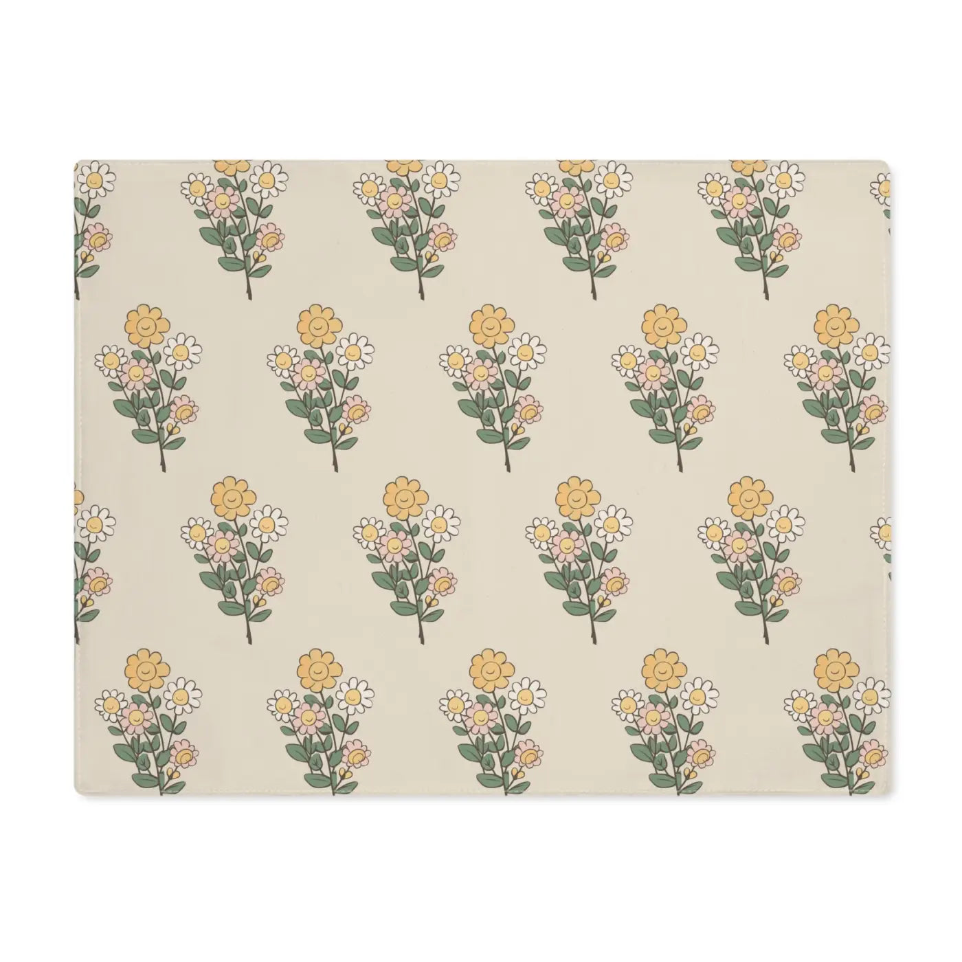 Floral Placemat – Eco-friendly Cotton Decor - Dipaliz