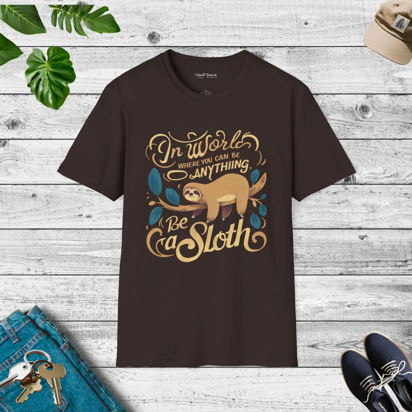 Sloth T-shirt – Eco-friendly Women’s Clothing - Dipaliz