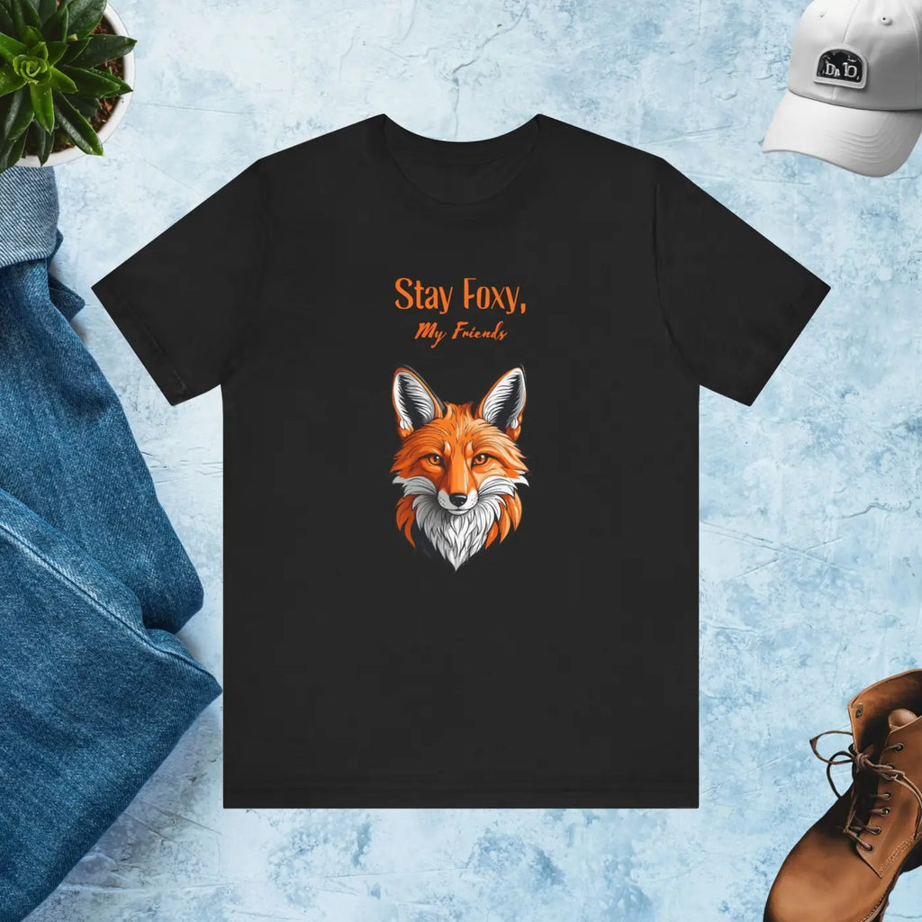Stay Foxy Cotton Tee – Eco-friendly Women’s Clothing - Dipaliz