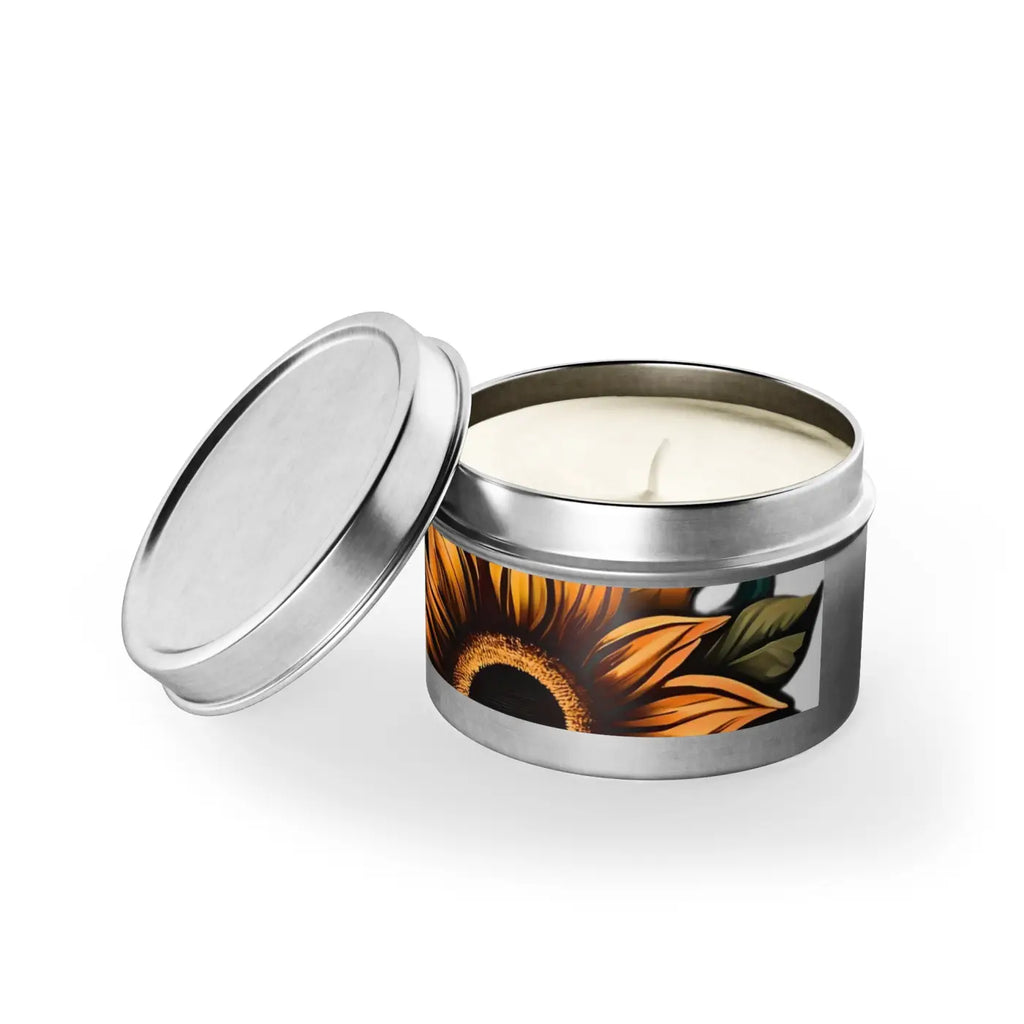 Sunflower Tin Candles – Eco-friendly Gifts - Dipaliz