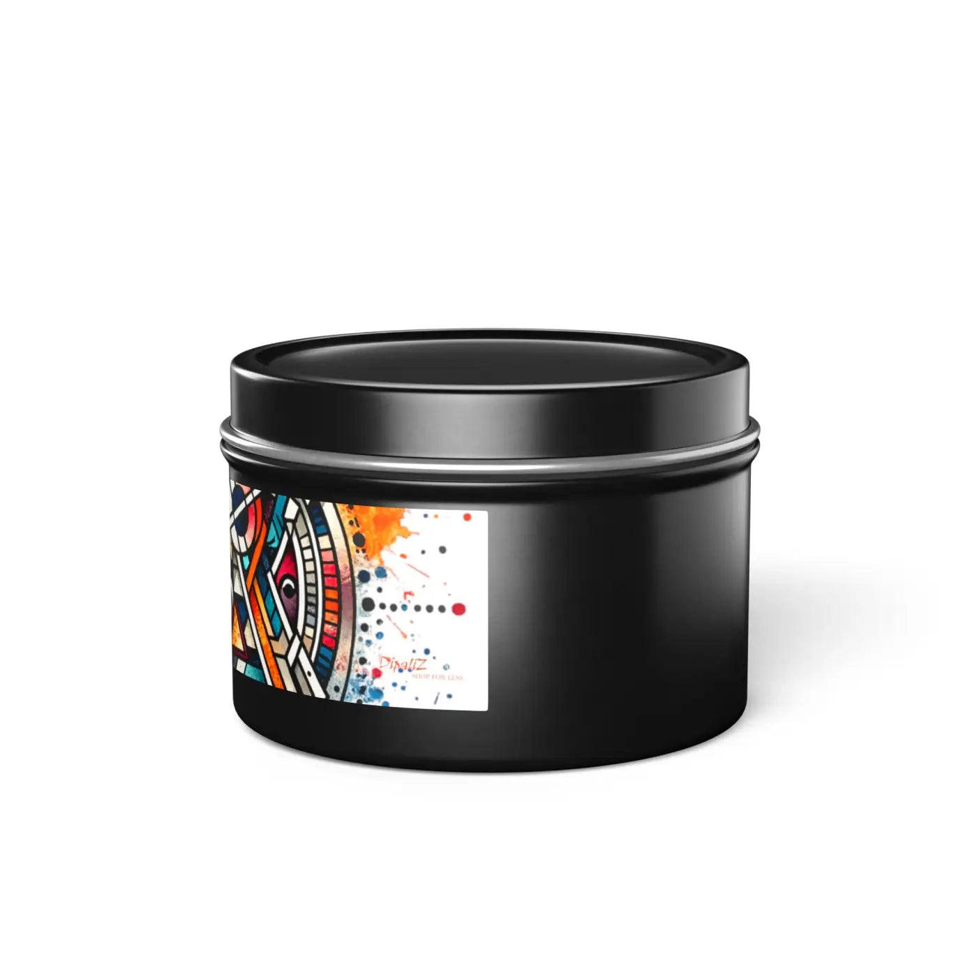 Abstract Pattern Tin Candles – Eco-friendly Gift - Dipaliz