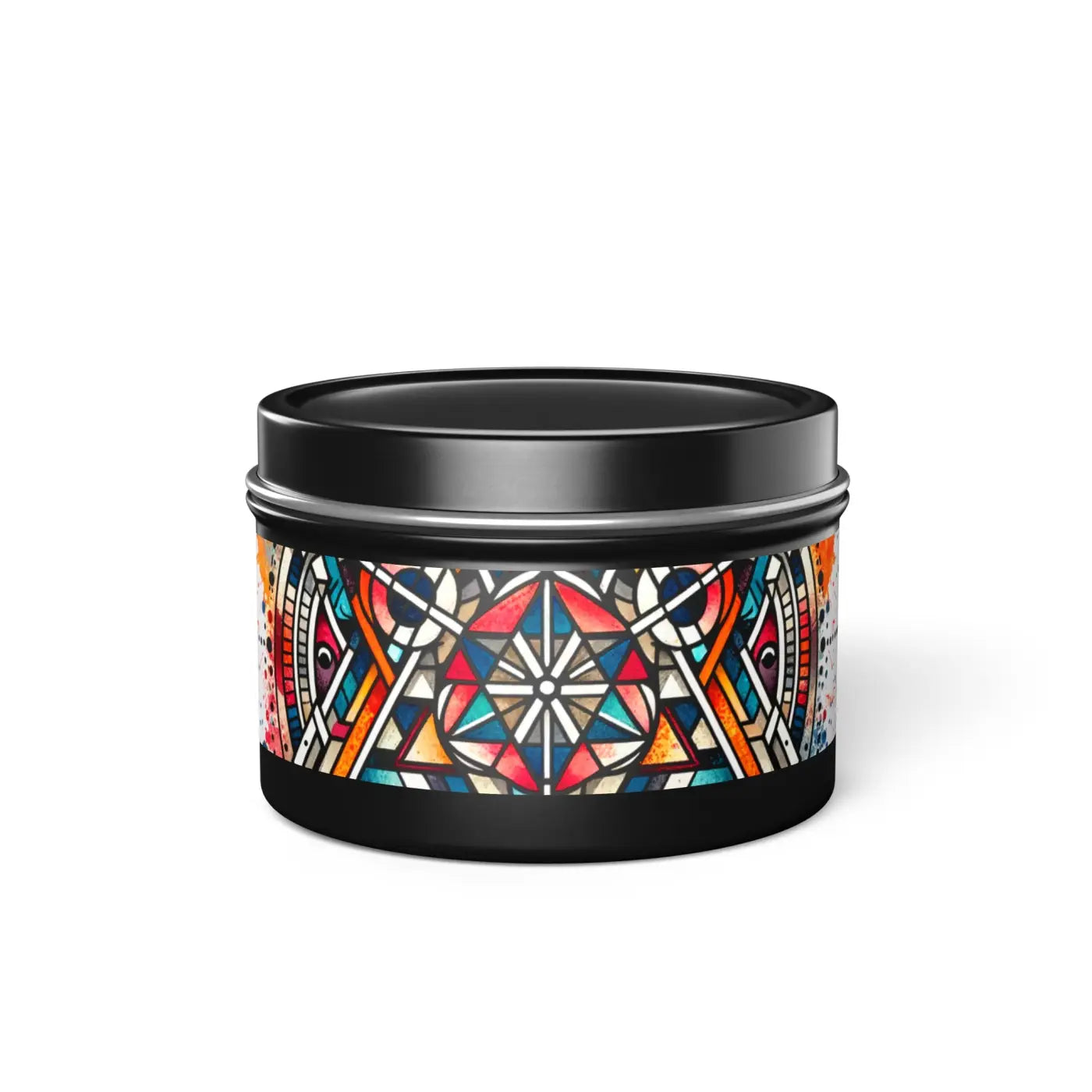 Abstract Pattern Tin Candles – Eco-friendly Gift - Dipaliz