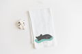 100% Organic Cotton "Nap Time" Sleeping Dogs Kitchen Tea Towels w. Hand-drawn Adorable Art - Assorted (Tea Time/Warm Wishes)