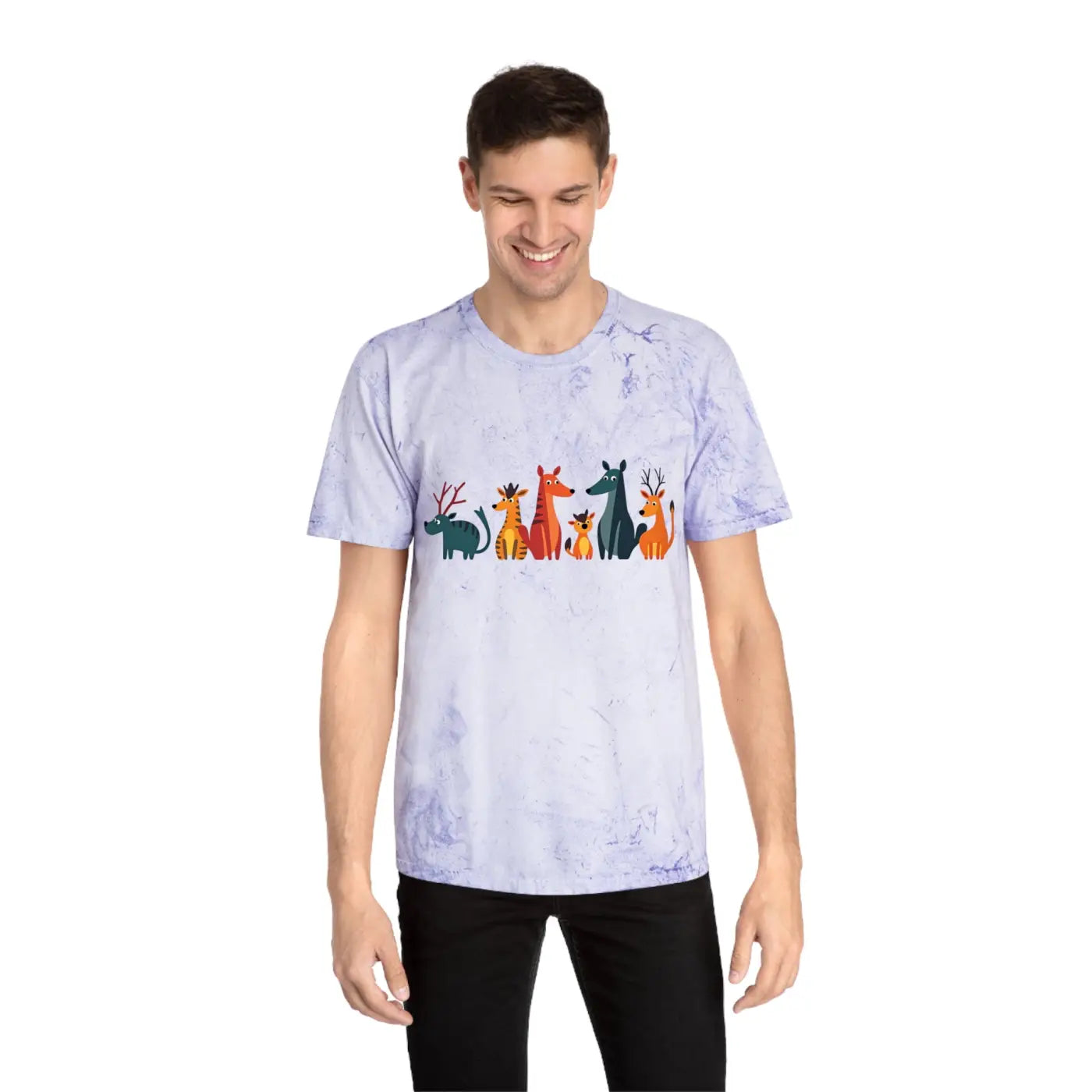 Unisex Color Blast Tee – Eco-friendly Summer - Dipaliz