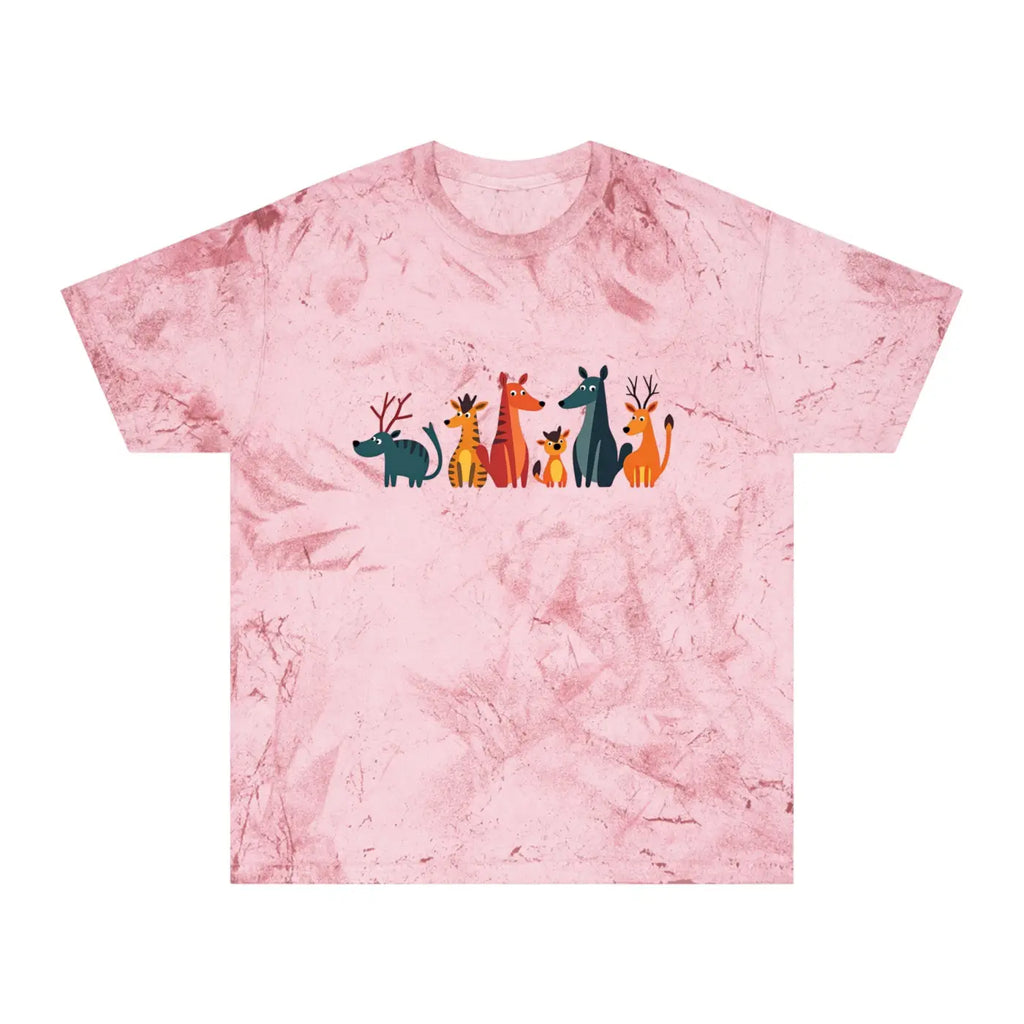 Unisex Color Blast Tee – Eco-friendly Summer - Dipaliz