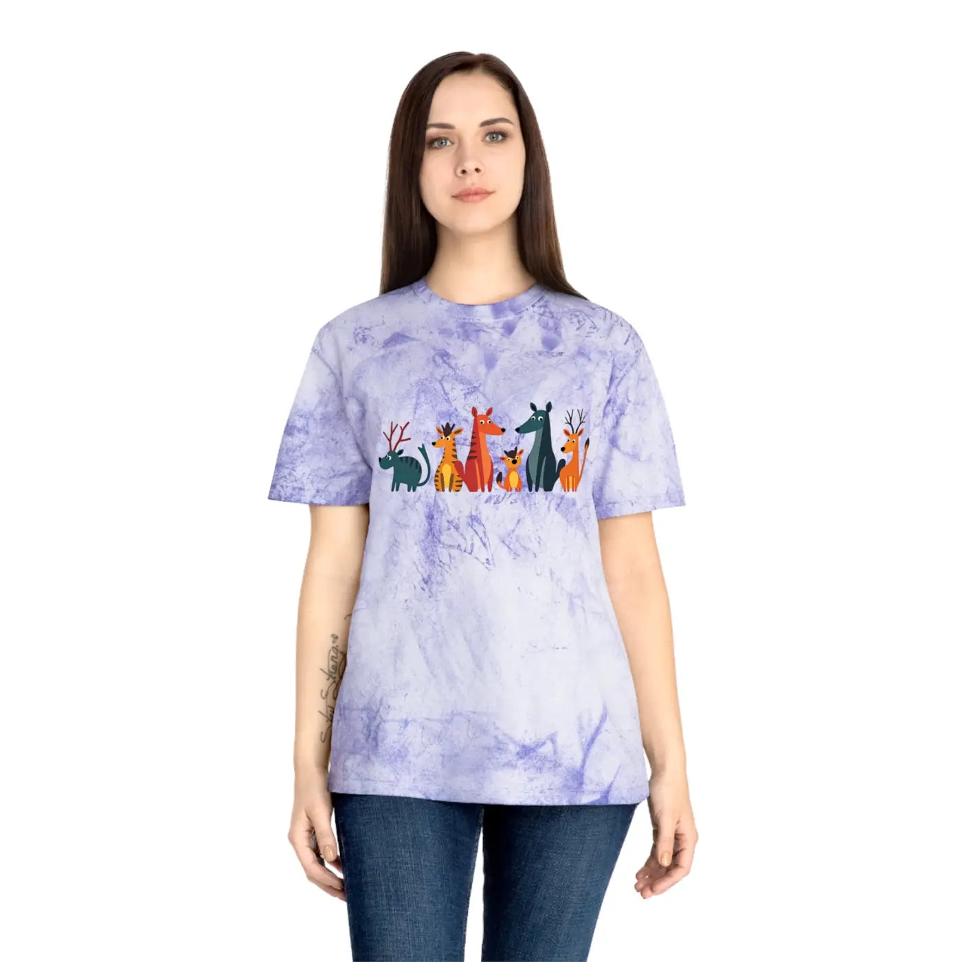 Unisex Color Blast Tee – Eco-friendly Summer - Dipaliz