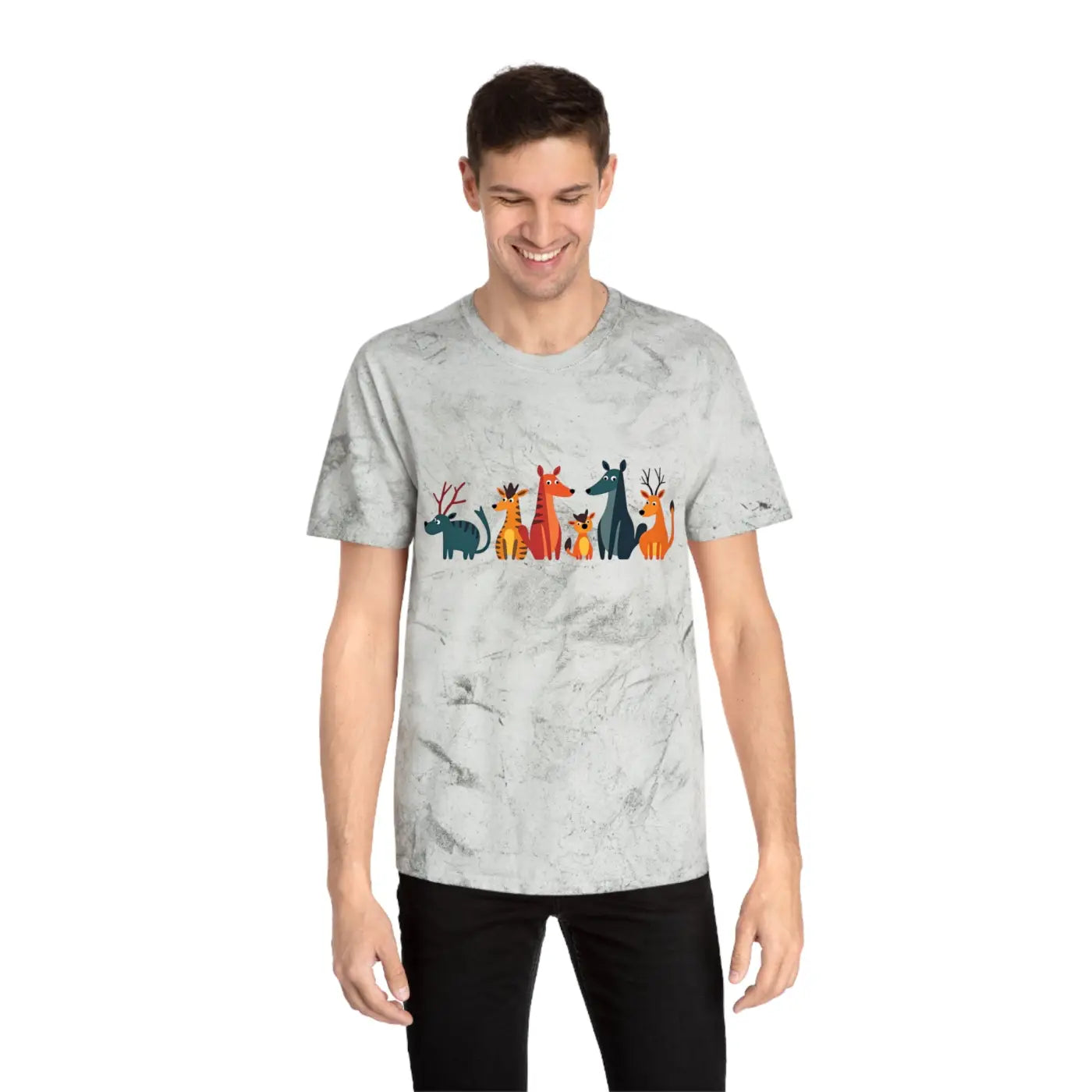 Unisex Color Blast Tee – Eco-friendly Summer - Dipaliz