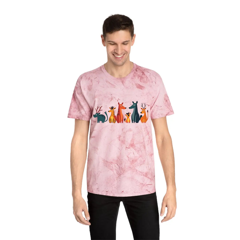 Unisex Color Blast Tee – Eco-friendly Summer - Dipaliz