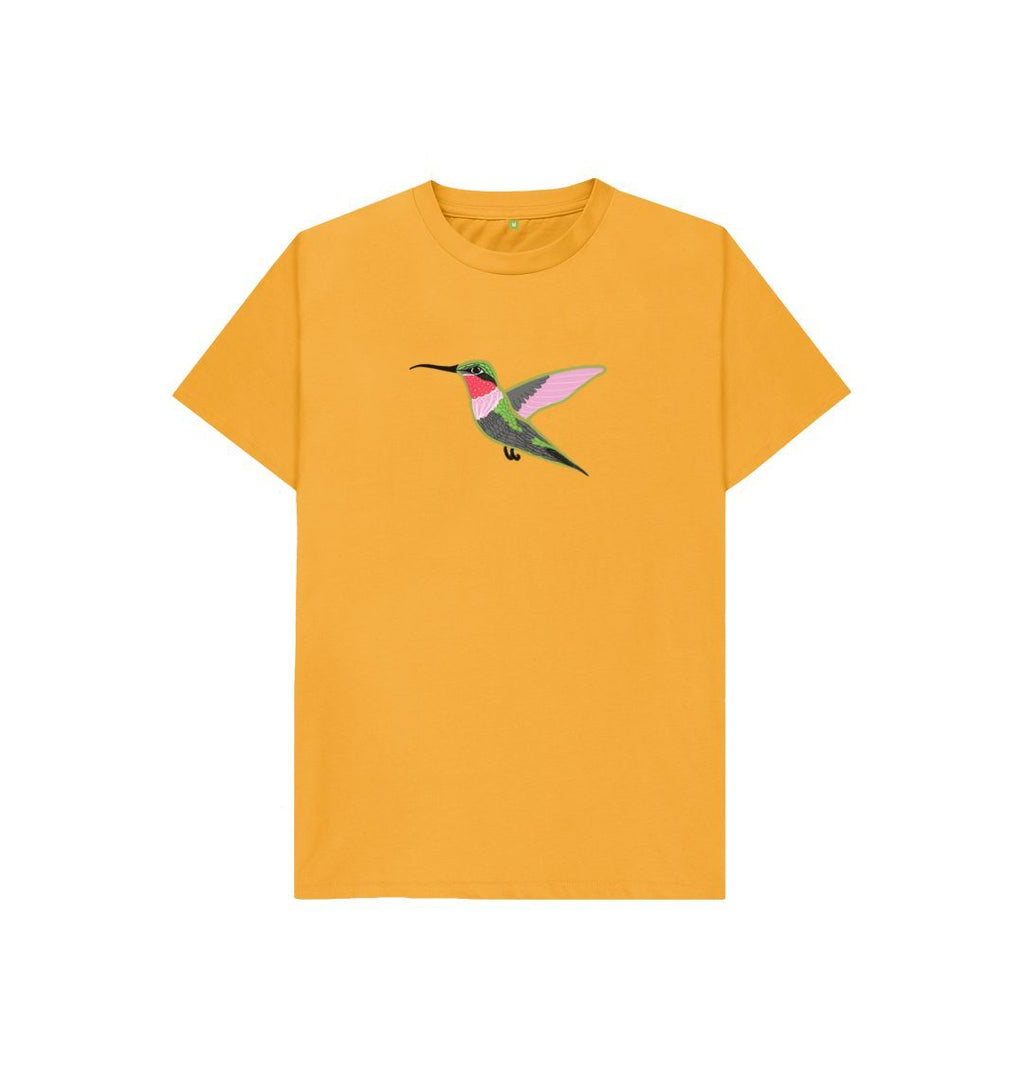 Hummingbird Kids' T-Shirt (pink, mustard or blue)