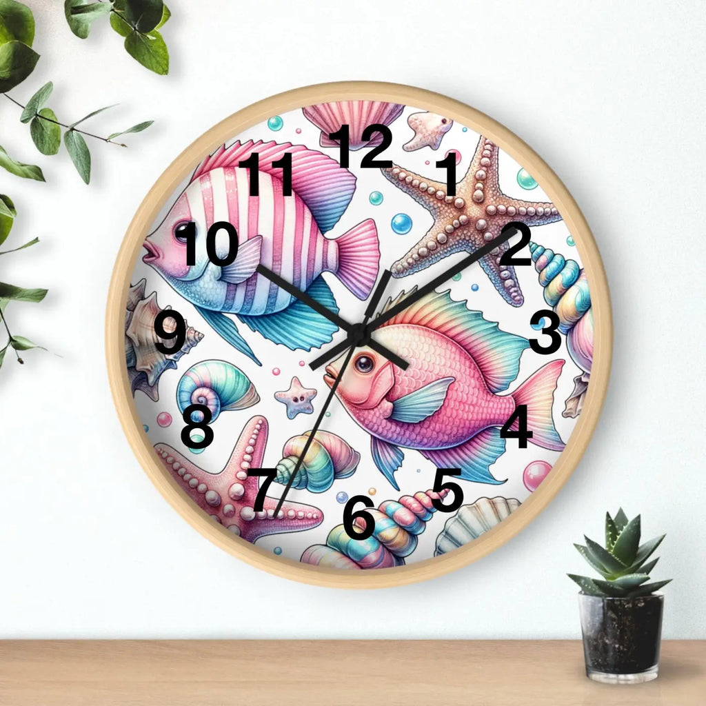 Fishes Wall Clock – Eco Friendly 12 Inch - Dipaliz