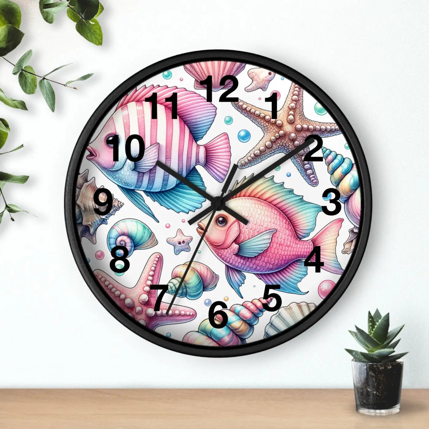 Fishes Wall Clock – Eco Friendly 12 Inch - Dipaliz