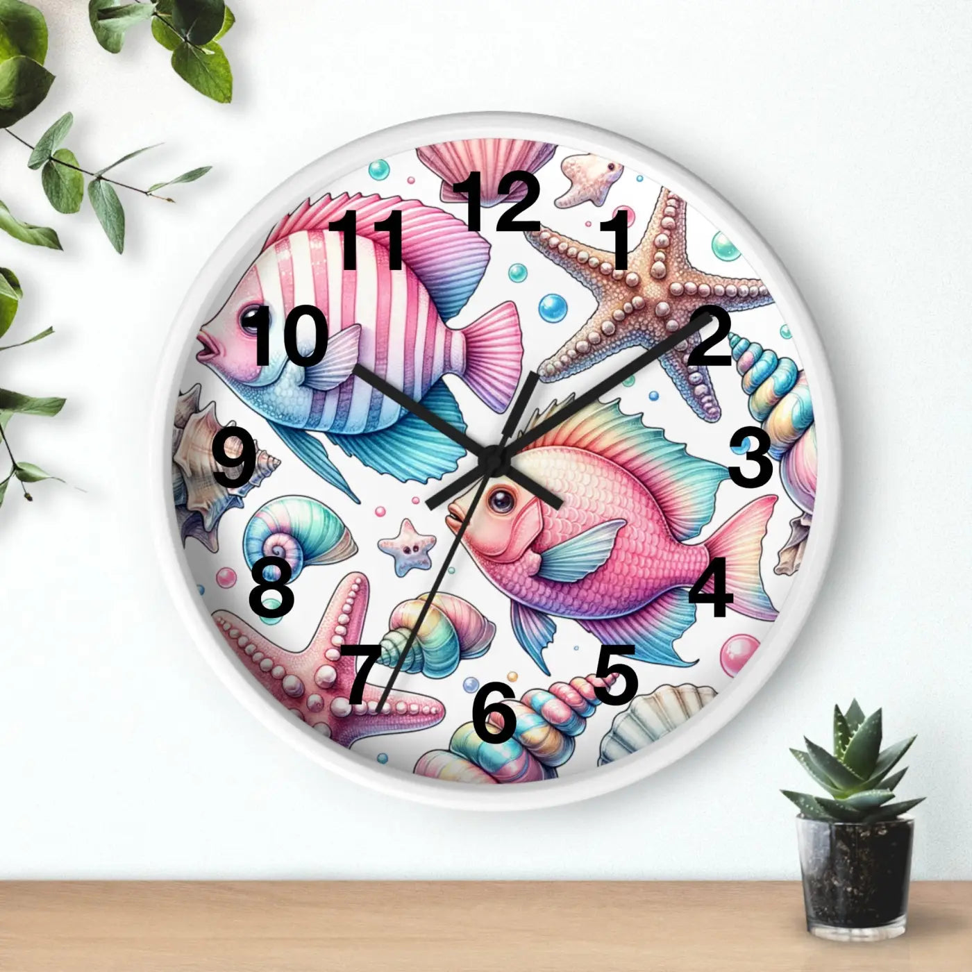 Fishes Wall Clock – Eco Friendly 12 Inch - Dipaliz