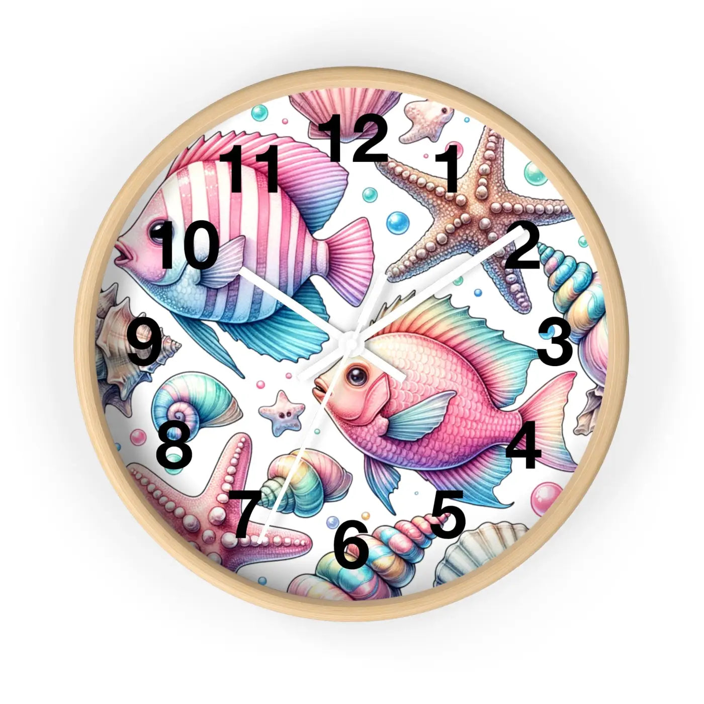 Fishes Wall Clock – Eco Friendly 12 Inch - Dipaliz