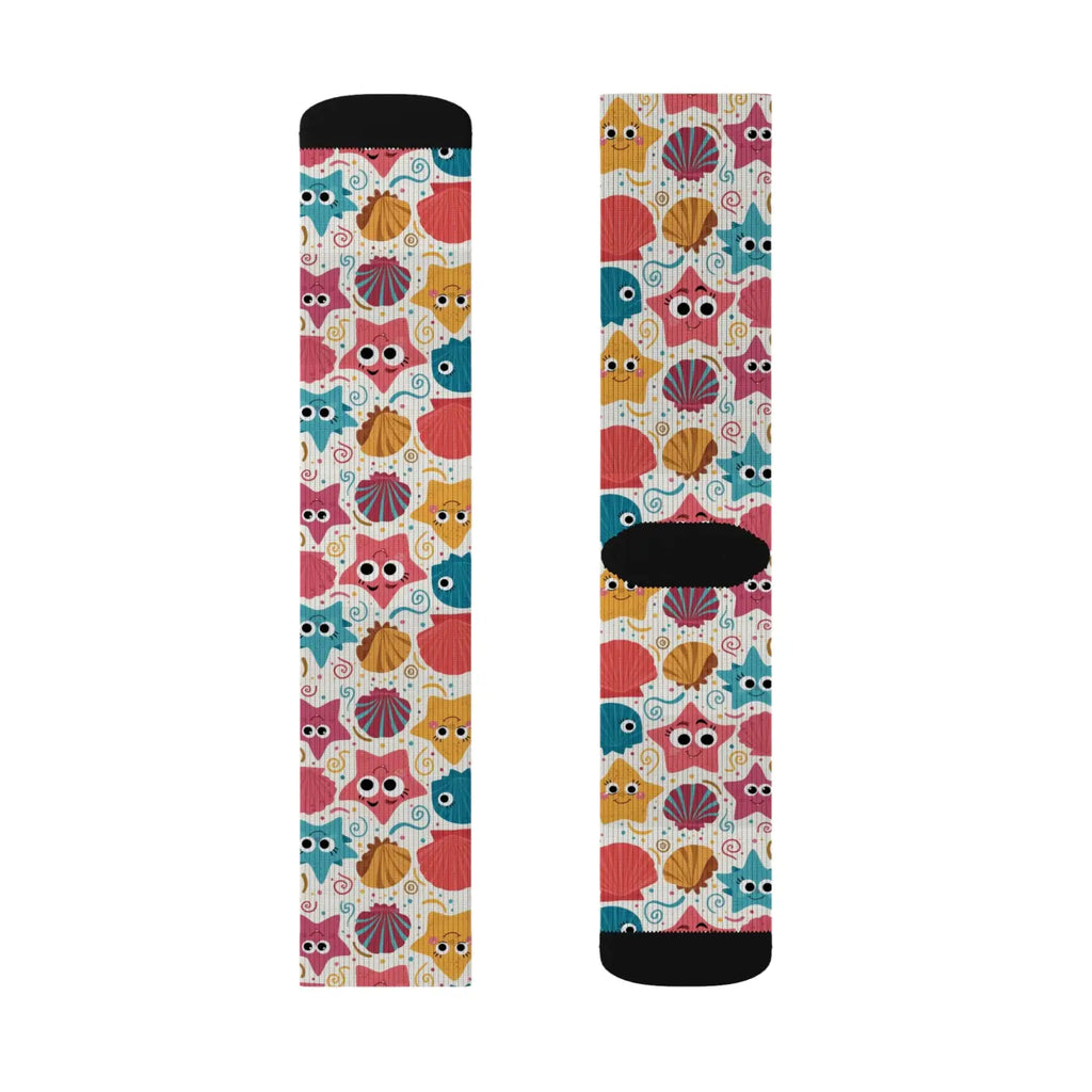 Starfishes and Sea Shells Socks – Eco-friendly - Dipaliz