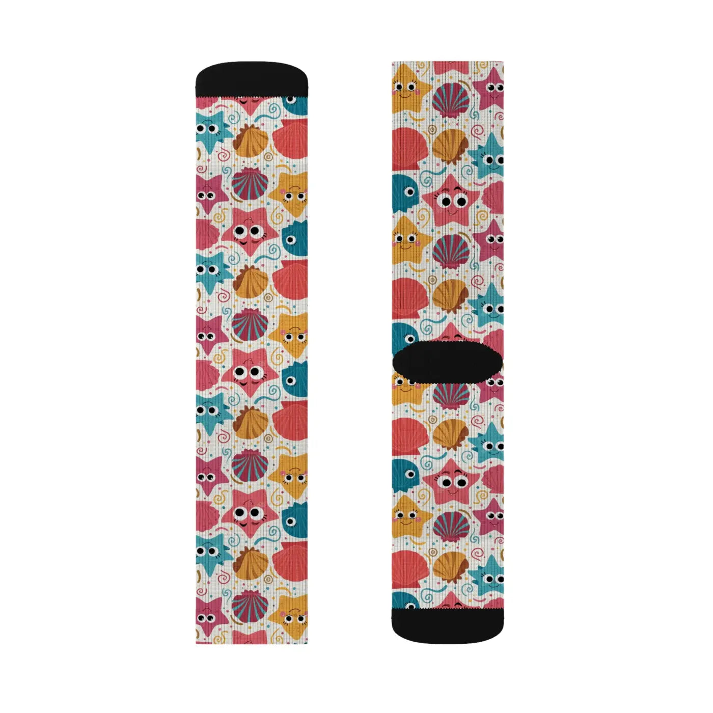 Starfishes and Sea Shells Socks – Eco-friendly - Dipaliz