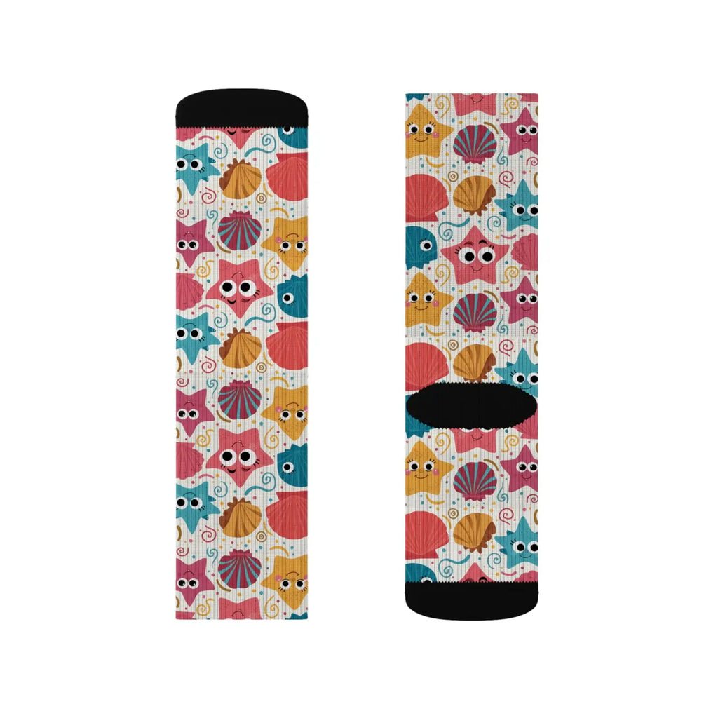 Starfishes and Sea Shells Socks – Eco-friendly - Dipaliz