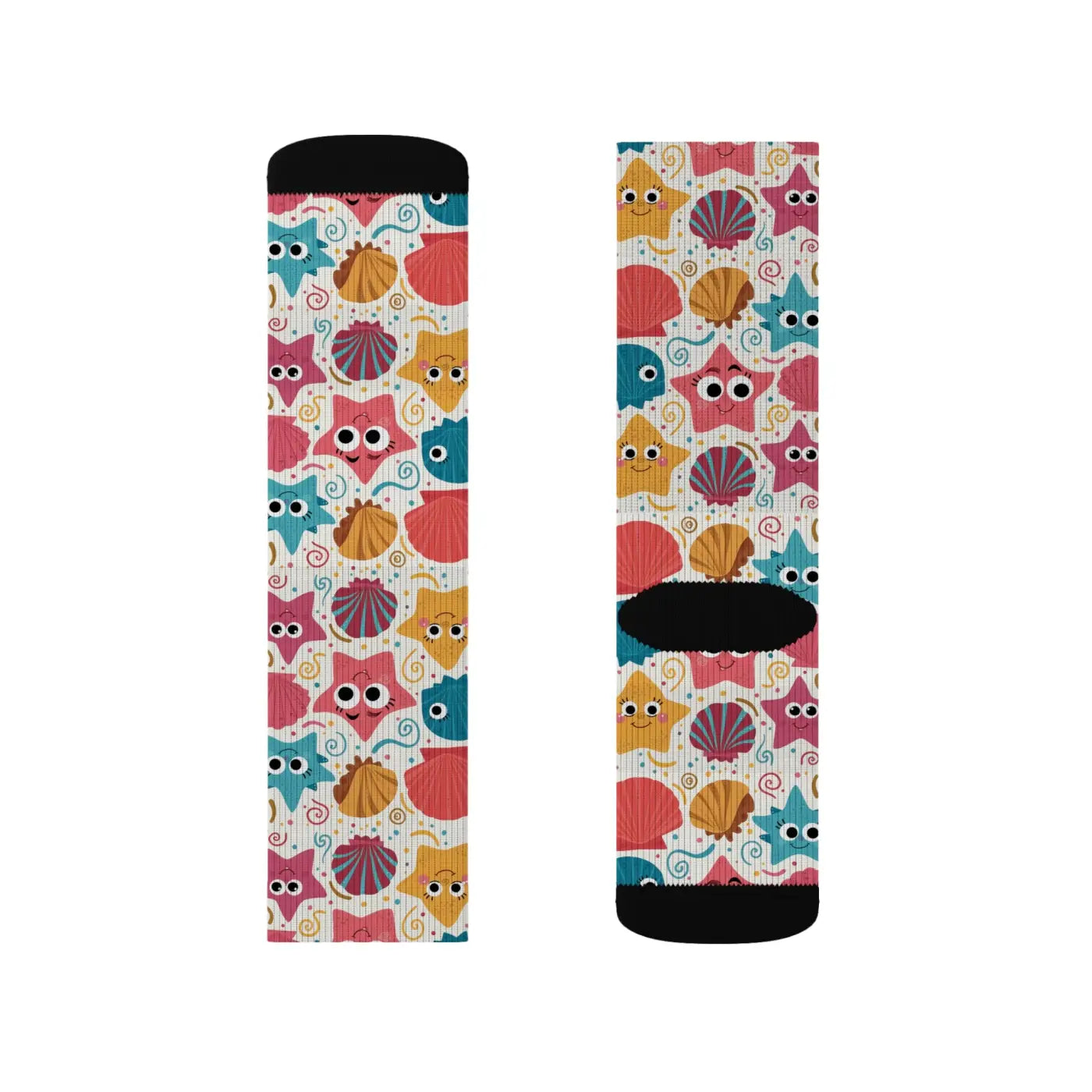 Starfishes and Sea Shells Socks – Eco-friendly - Dipaliz