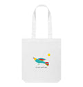 "Let Your Spirit Soar" Tote Bag with Colorful Folk Art Bird & Sun