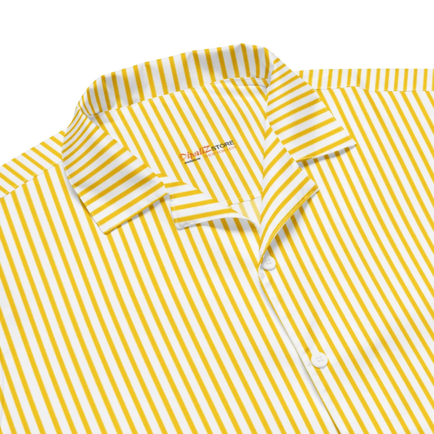 Yellow Stripes Button Shirt – Eco-friendly Women’s Clothing - Dipaliz