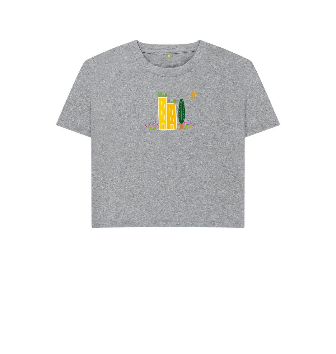 Green Cities Crop Top Boxy T-Shirt